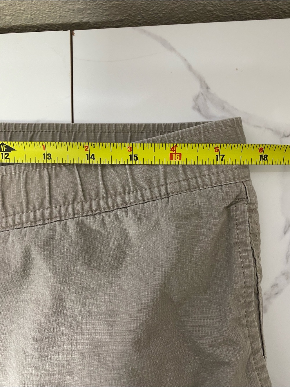 Vuori V412 Ripstop Pants Mens Size XL Drawstring Pockets Hiking Climbing Tan - Picture 7 of 10